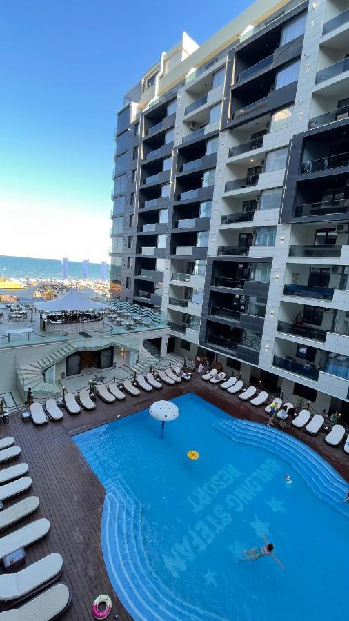 Seaview Deluxe Double Studio - Beachfront Resort Năvodari Buitenkant foto