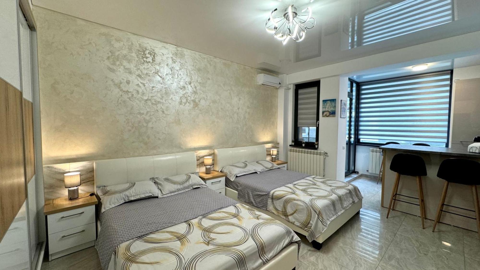 Seaview Deluxe Double Studio - Beachfront Resort Năvodari Buitenkant foto